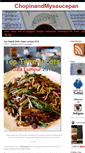 Mobile Screenshot of chopinandmysaucepan.com