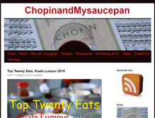 Tablet Screenshot of chopinandmysaucepan.com